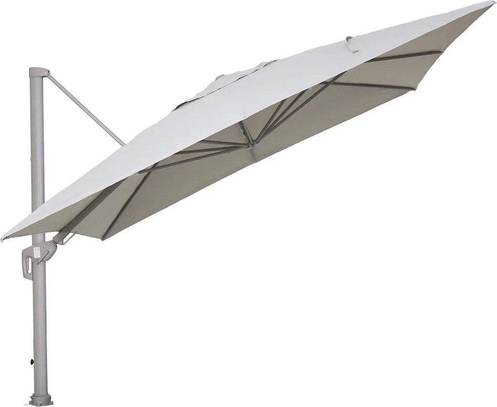 Garden Impressions Hawaii Big Pole II zweefparasol 350x350 cm – frame taupe – doek zand