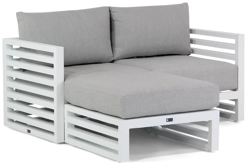 Chaise Loungeset 2 personen Aluminium Wit Santika Furniture Santika Jaya