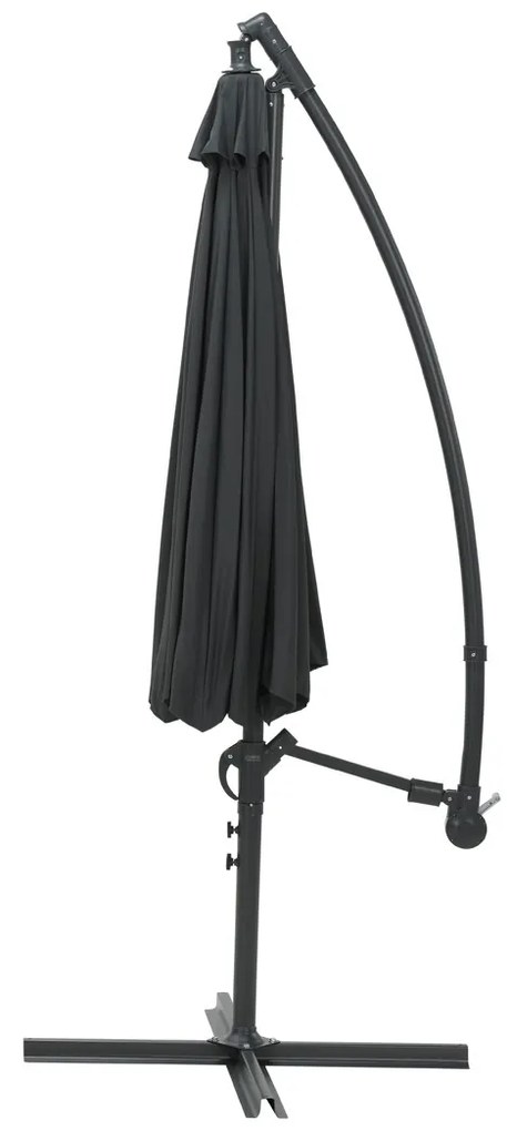 Garden Impressions Athene Zweefparasol Ø300 cm donker grijs