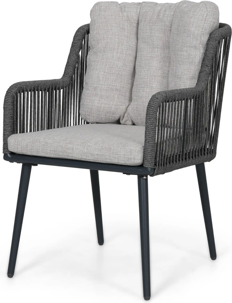 Tuinset 6 personen 220 cm Rope Grijs Lifestyle Garden Furniture Tivoli/Camila
