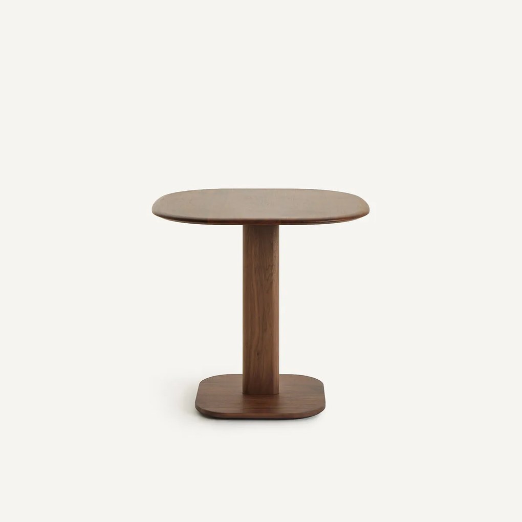 Massief notenhouten loungetafel, ontwerp Emmanuel Gallina, MONCEAU