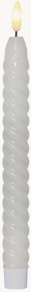 LED-staafkaars Flamme Swirl Antique met timerfunctie