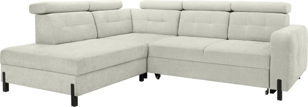 Hoekbank Boston 767, Aanwezig, Beige, Aanwezig, 280x231x91cm, 164 kg, Poten: Metaal
