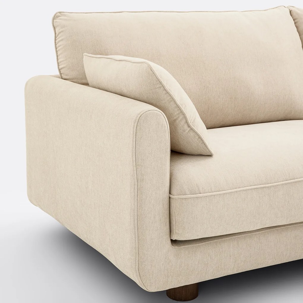 Omkeerbare hoekbank, gemêleerd polyester, EMILIO