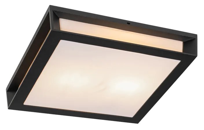 Moderne buiten wandlamp zwart 2-lichts IP44 - Jeffrey