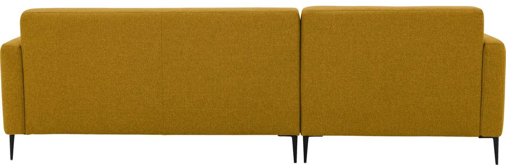 Goossens Key West geel, stof, 2-zits, modern design