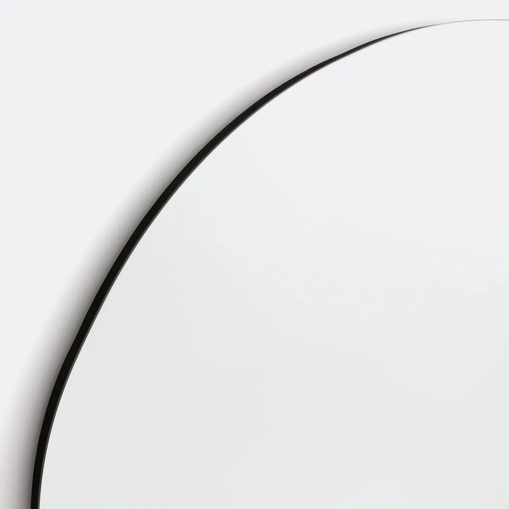 Spiegel, organisch vorm, H100 cm, Biface