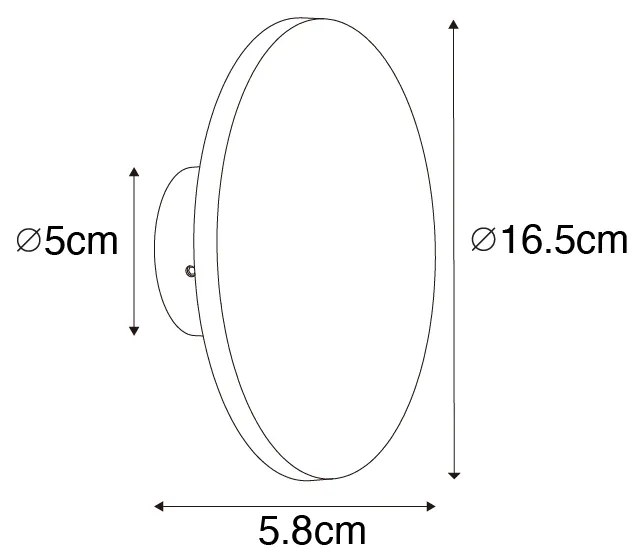Moderne buiten wandlamp roestbruin incl. LED IP54 - Skyf