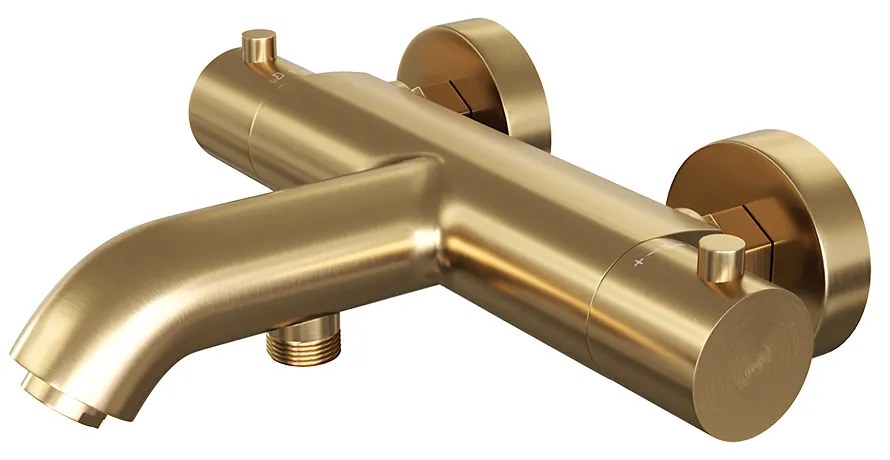 Brauer Gold Edition thermostatische badkraan geborsteld messing PVD