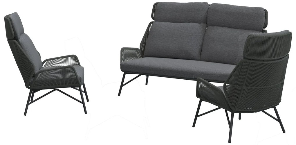 4 Seasons Outdoor Carthago loungeset platinum * SALE *      antraciet weerbestendig