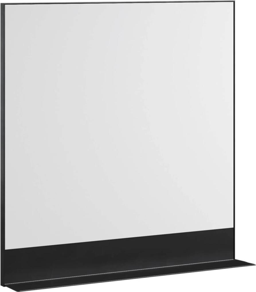 Shelf Black Spiegel 60x12,2x80,5 cm Zwart