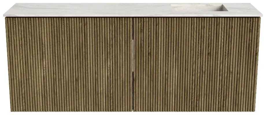 Mondiaz Joya DLux 100cm toiletmeubel dusk met wastafel faye rechts 1 kraangat ostra