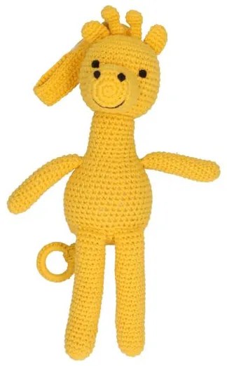 Muziekdoos giraffe, katoen, 3+