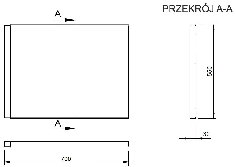 Plazan Modern ligbad met paneel acryl 170x70cm wit glans