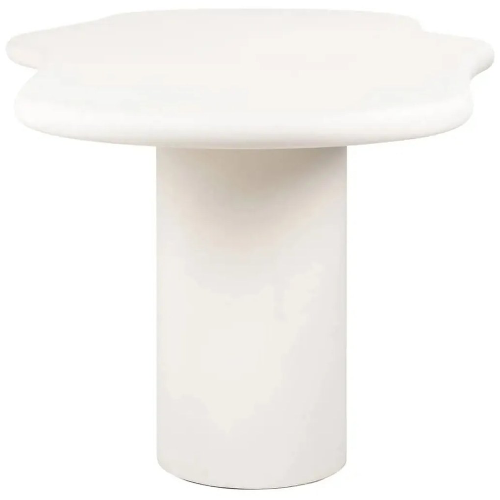 Richmond Interiors Bloomstone Witte Eettafel Organisch Beton - 260 X 110cm.