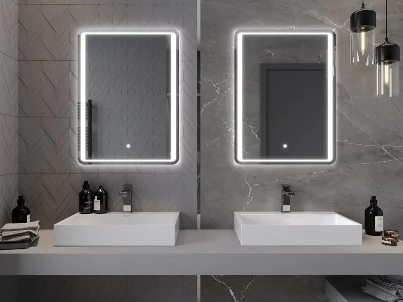 Mexen Zusa verlicht badkamerspiegel 60 x 80 cm, LED 6000K, anti-condens - 9808-060-080-611-00