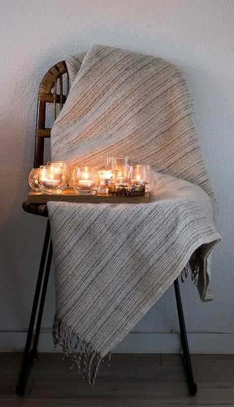 Klippan - Plaid Lamswol Bjork - Beige