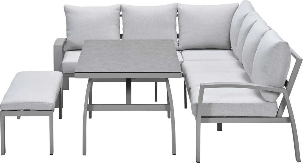 Garden Impressions Cameron lounge dining set 4-delig links - valley sand