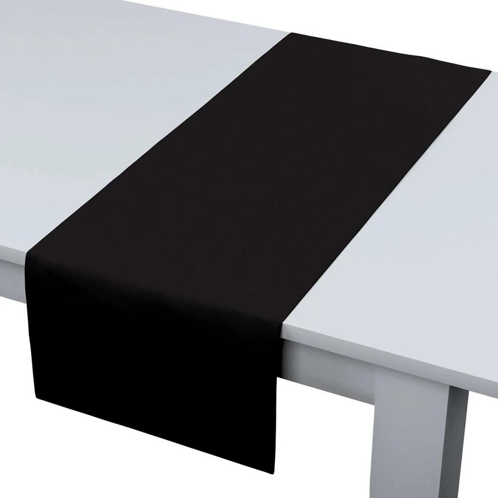 Dekoria Rechthoekige tafelloper collectie Cotton Panama zwart 40 × 130 cm