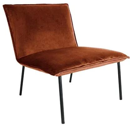 Velvet fauteuil Kelly roest bruin | Cavetown