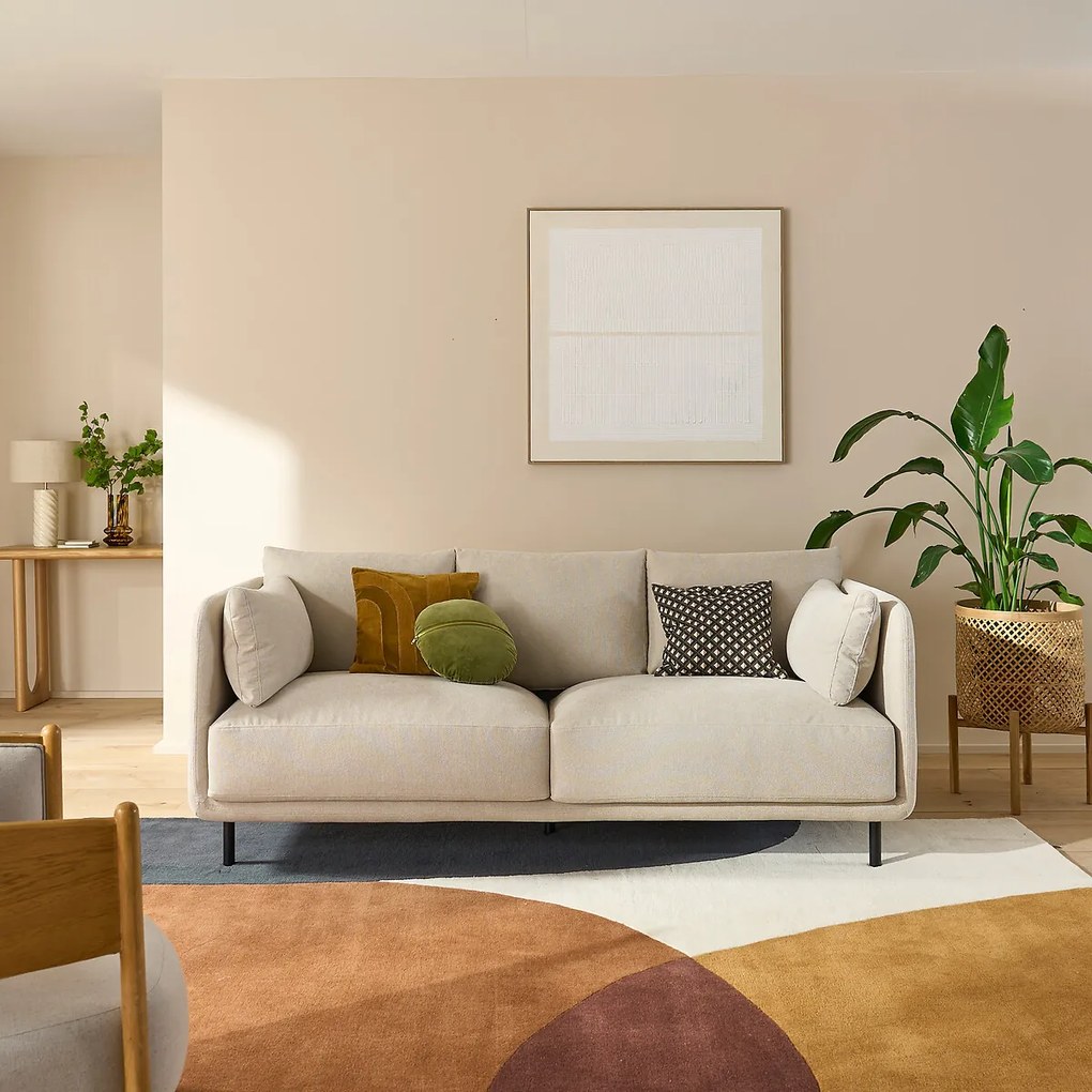 3- of 4-zits rechte bank in structuurstof, Victor