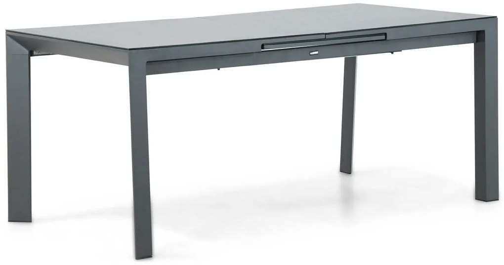 Dining Tuintafel rechthoekig uitschuifbaar 180/240 x 90 cm Aluminium Grijs Alicante