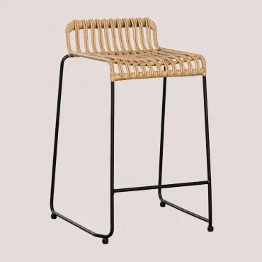 Hoge Tuinkruk Van Synthetisch Rotan (77,5 Cm) Aroa ↑65 Cm & Zwart - Sklum