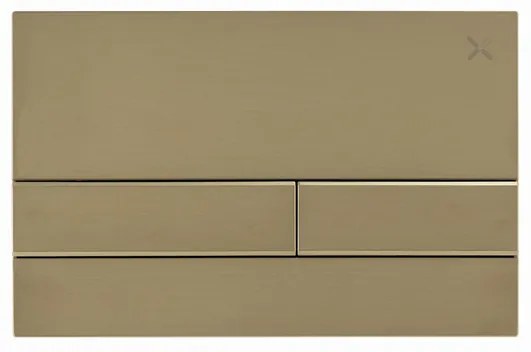 Crosswater Arena Bedieningspaneel - 23.6x15.2cm - dualflush - Brushed Brass ANFLUSHF