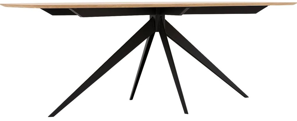 Goossens Excellent Eettafel Uniek, Semi ovaal 220 x 120 cm