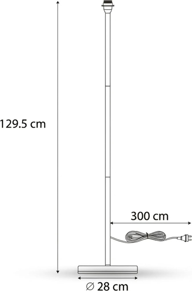 Buiten Vloerlamp Zwart - Virginia Foot Kunststof /Staal Zwart