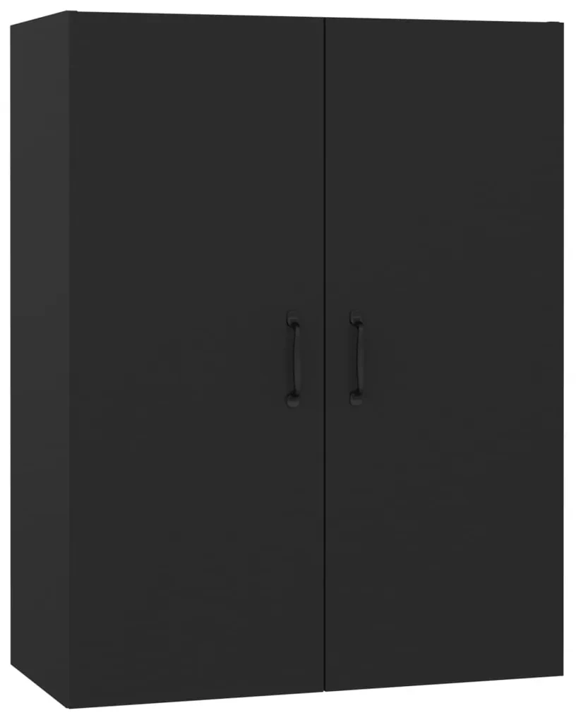 vidaXL Hangkast 69,5x34x90 cm bewerkt hout zwart