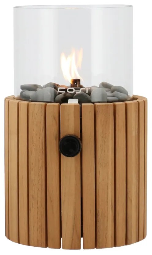 Cosiscoop Timber teak - gaslantaarn met gratis gaspatroon