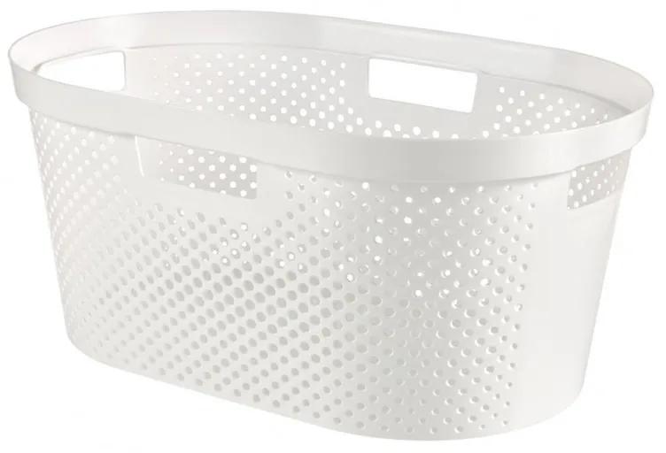 Curver Infinity Dots wasmand - 39 liter - wit