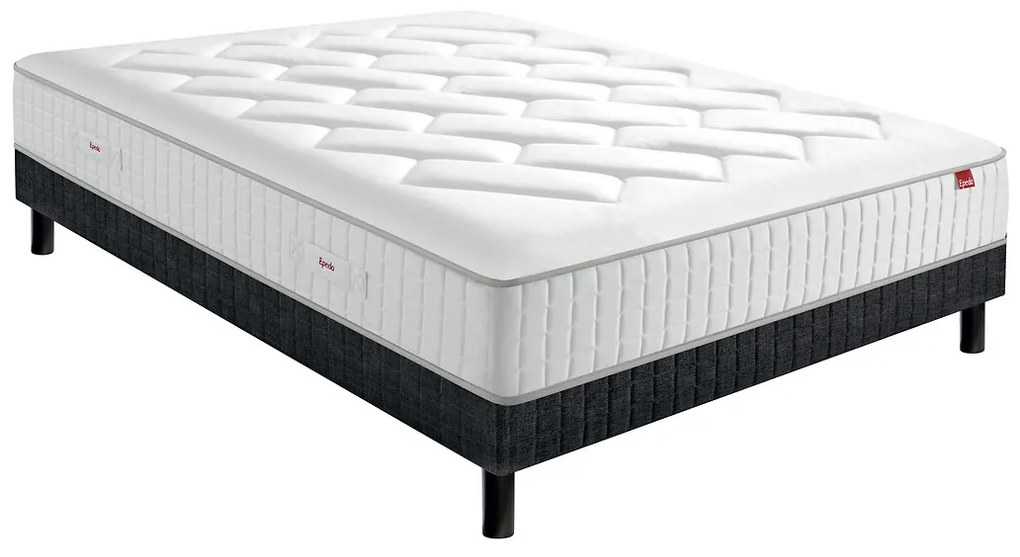 Ensemble matras met veren l'Authentique + beddenbodem