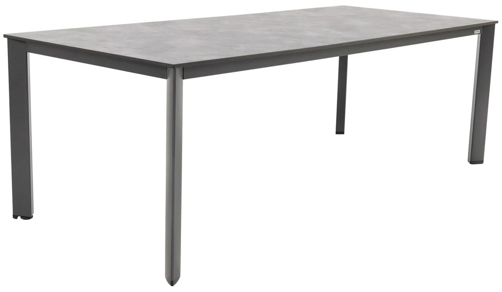 Kettler Altura/Edge verstelbare aluminium tuinset voor 6 personen 220x95 cm. - Antraciet