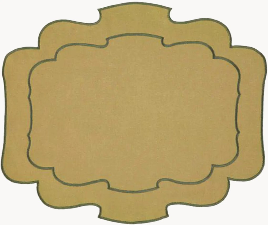 Placemats Belmonte met randborduurwerk