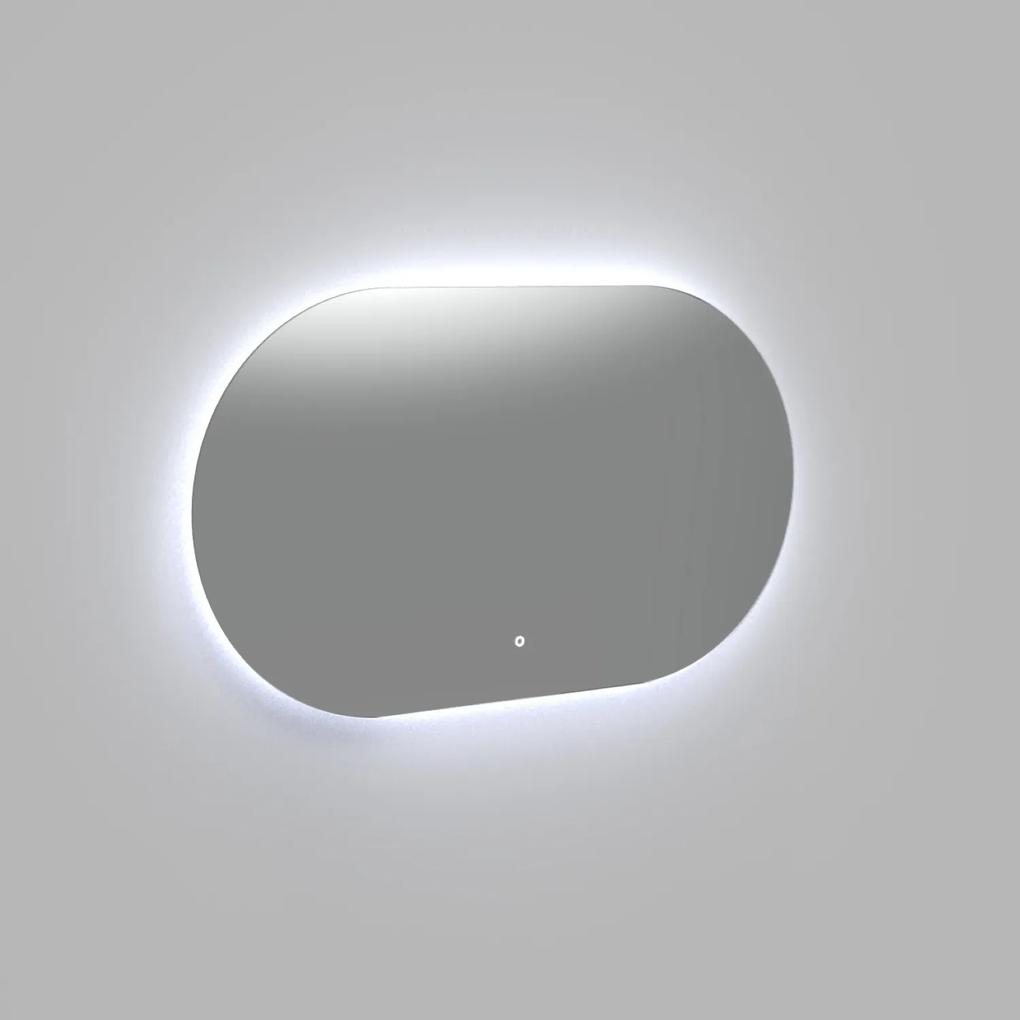 Badkamerspiegel Arcqua Reflect Ovaal 140x70 cm Horizontaal Incl. LED Verlichting
