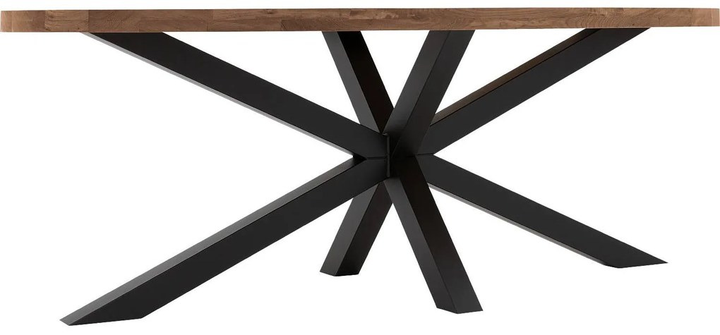 Goossens Eettafel Blade, Strak blad ovaal 200 x 110 cm 6 cm dik