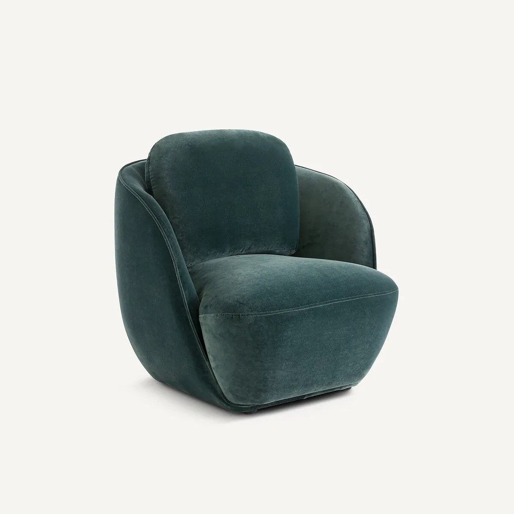 Fauteuil in fluweel, Alpine