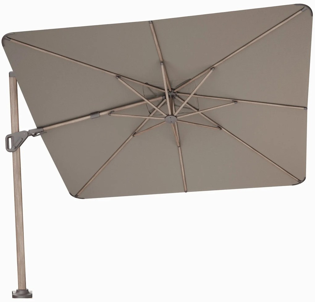 Nexus T2 premium zweefparasol 300x300 cm mocha mast havana