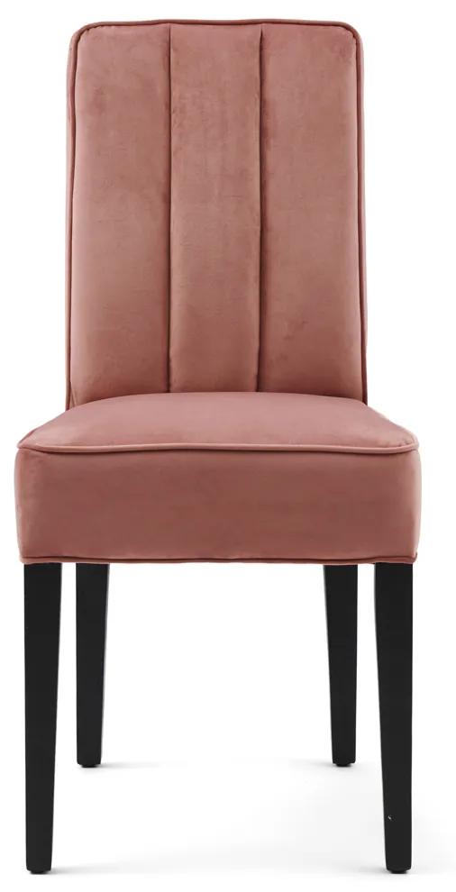 Rivièra Maison - The Jade Dining Chair, velvet III, rose stain - Kleur: roze