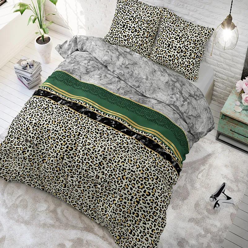 Sleeptime Elegance Trendy Marble Green 1-persoons (140 x 200/220 cm + 1 kussensloop)