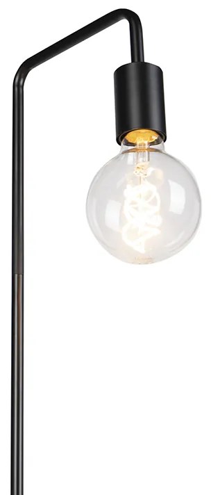 Moderne vloerlamp zwart rond 145cm - Facil