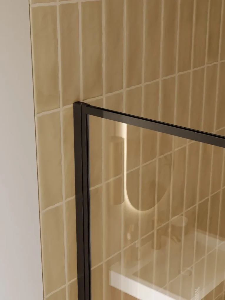 Riho Define inloopdouche l-vorm 140x40x200cm ijzer verouderd mat