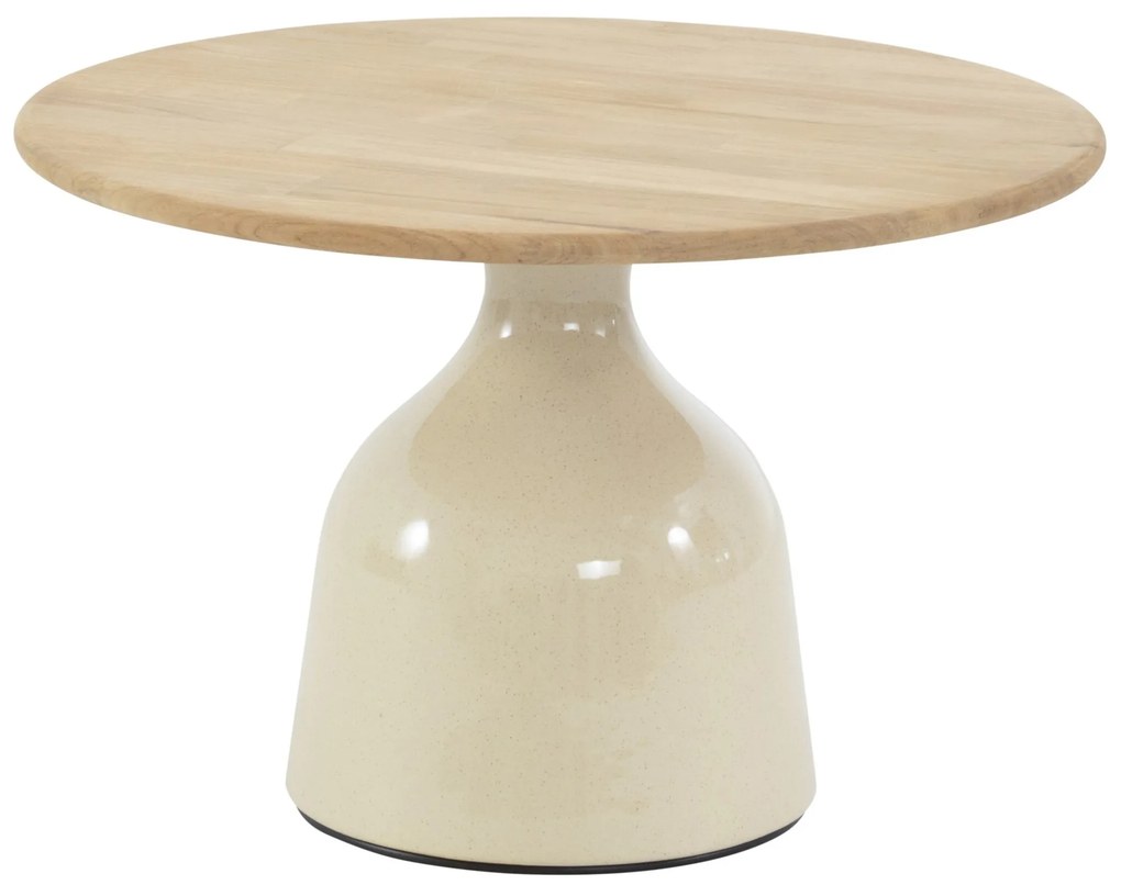 June lounge tuintafel hoogglans keramiek creme 60xH40 cm 4 Seasons Outdoor
