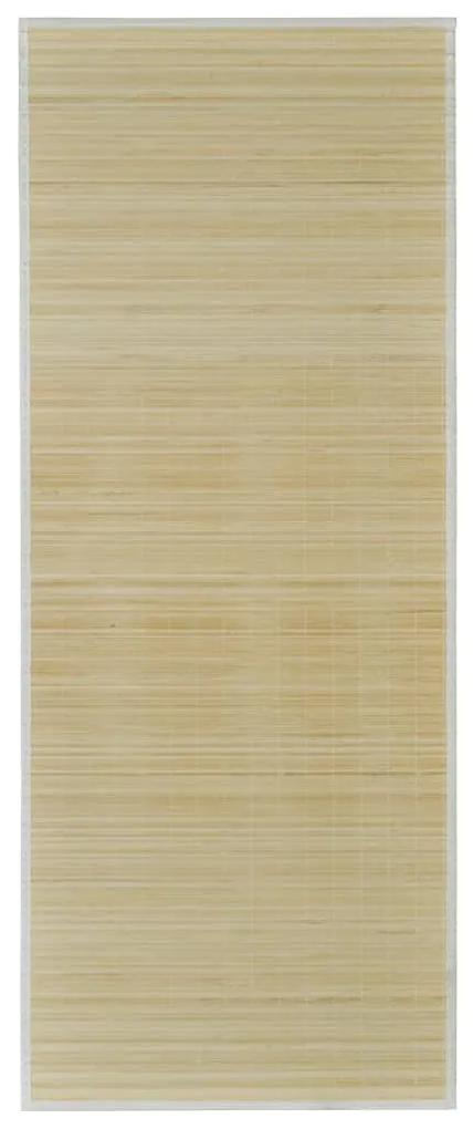 vidaXL Rechthoekige bamboe mat 80 x 200 cm (Neutraal)