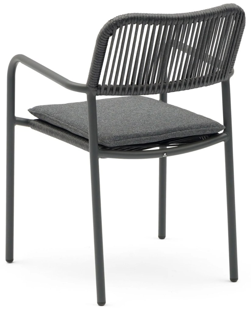 Tuinset 6 personen 220 cm Aluminium/rope Grijs Coco Penya/Matara