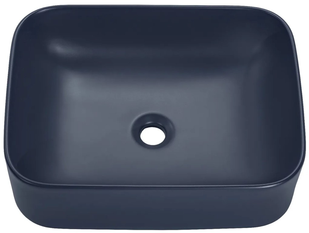 Comad Kama wastafel 50x15cm mat donkerblauw