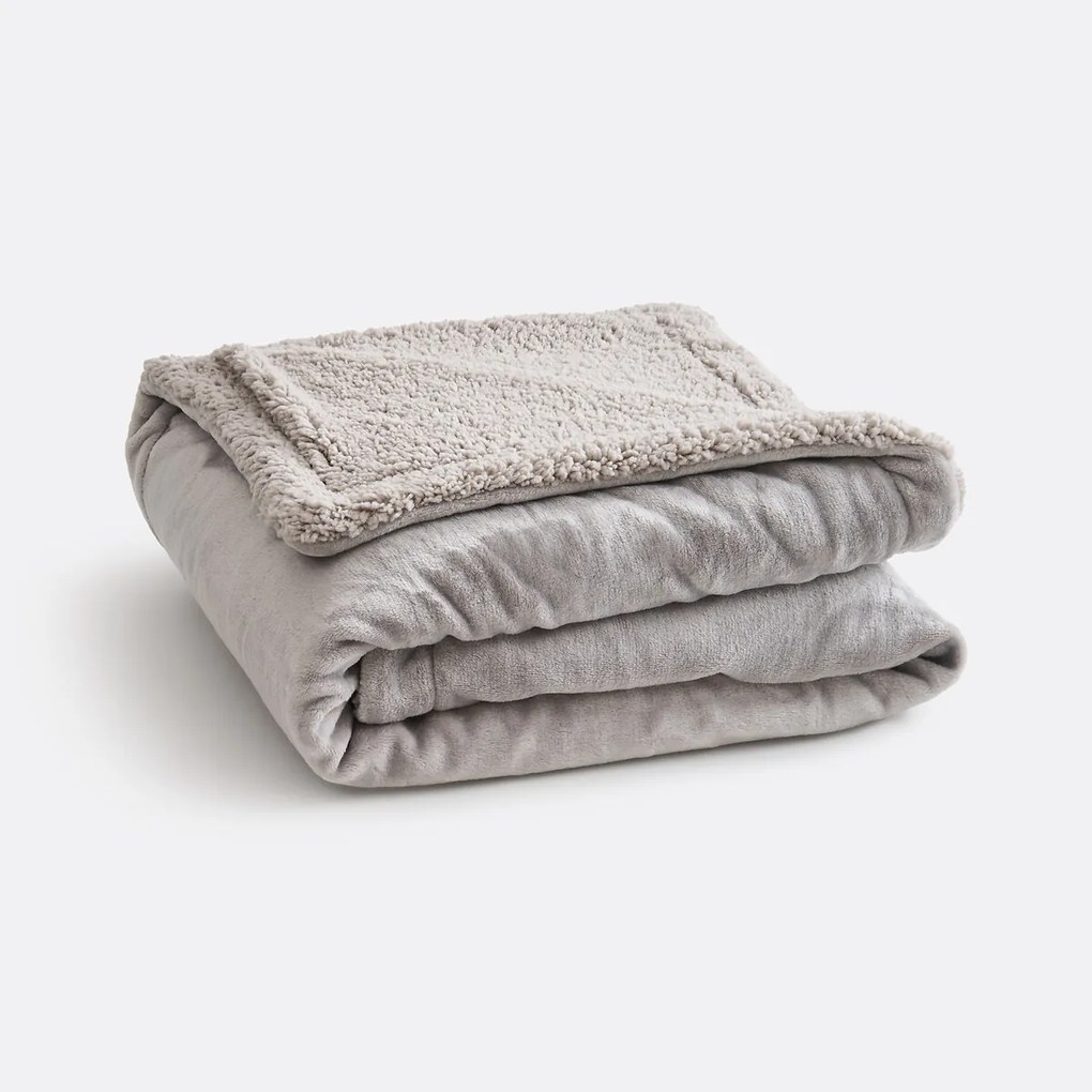 Plaid in fleece en sherpa, Maxine