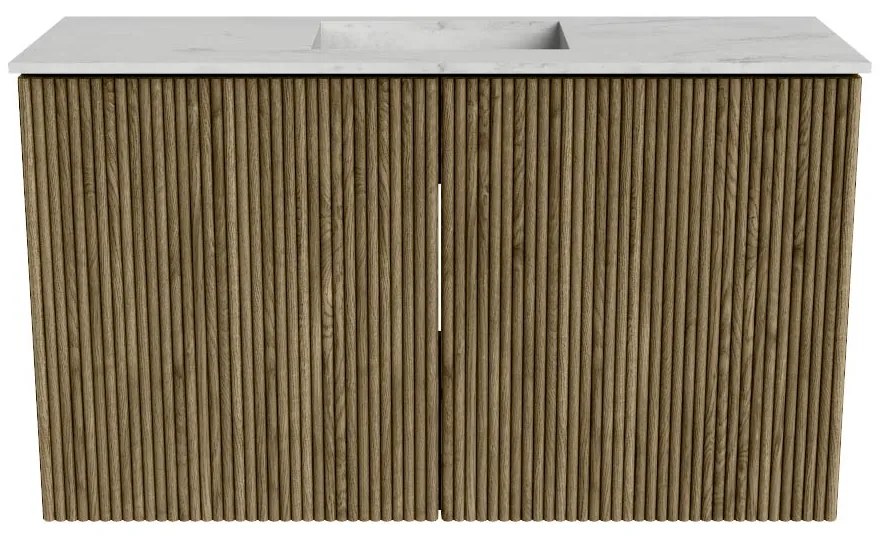 Mondiaz Joya DLux 70cm toiletmeubel dusk met wastafel faye midden zonder kraangat opalo